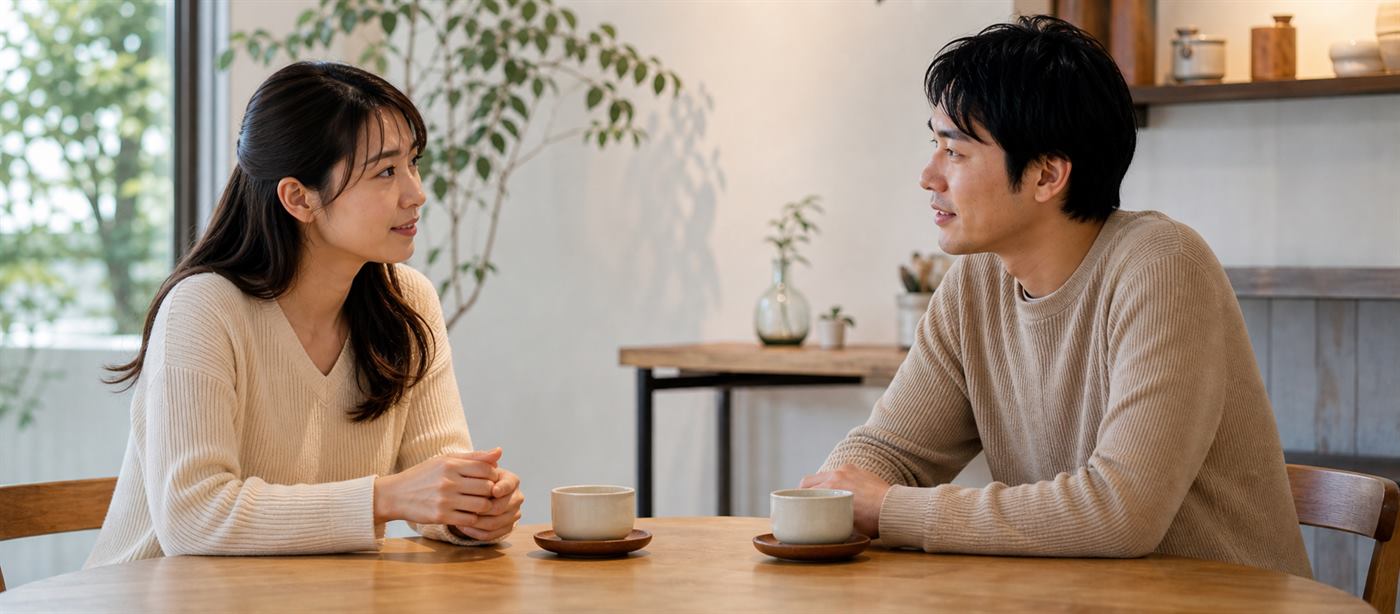 浮気の不安について関係を壊さずに話し合う日本人の男女